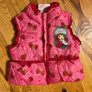 Vintage Strawberry shortcake Puffer Vest